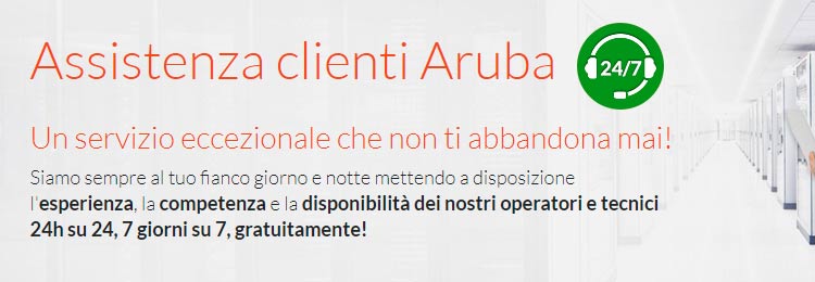 assistenza tecnica di aruba