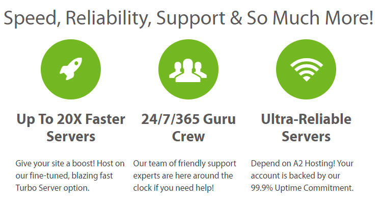 caratteristiche di a2hosting.com
